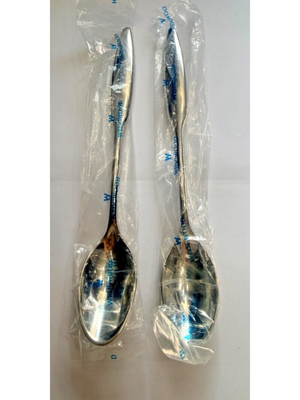 2 Wedgwood Stainless Pose Iced‎ Beverage Spoons Ice Teaspoons 7 1/2"